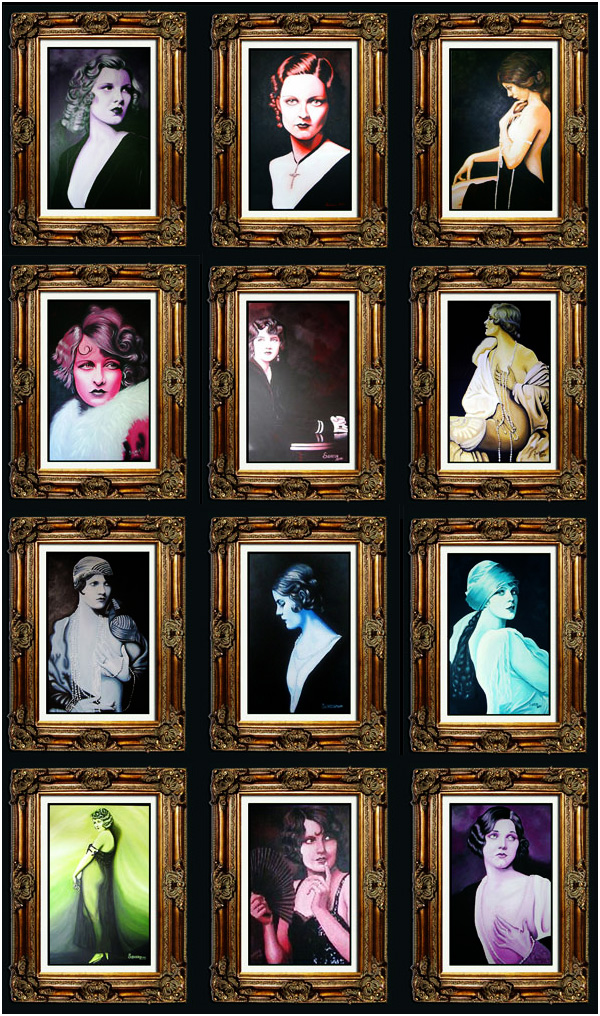 Susheela Kundargi Ziegfeld Girls Paintings
