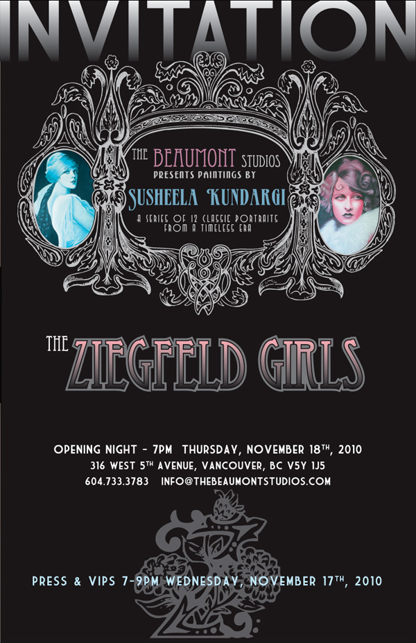 Susheela Kundargi Ziegfeld Girls Paintings